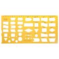 83XC K Resin Flow Chart Symbol Drafting Template Ruler Stencil Measuring Tool Student. 