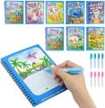 Magic Water Book,Water Drawing Book, Magic book for kids. Reusable Doodle Book with pen for Kids to Learn and Develop Art Abilitytethers. 