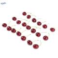 Simulation Fruit Cherry Artificial Fruit Cherries Hand Made Fruit Decorations 20. 