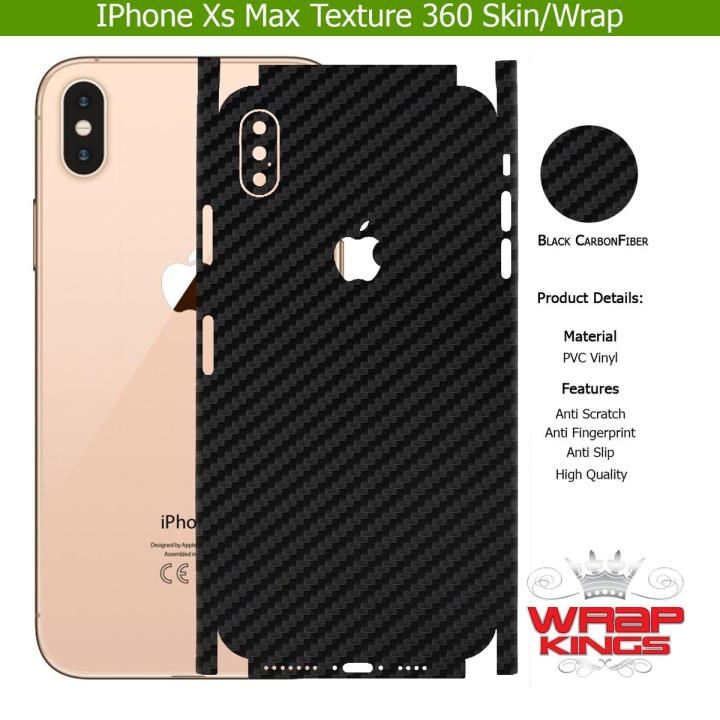 For Iphone Xs Max Skin/Wrap 360 Protection Sheet/ Carbon fiber/ Matte/ Transparent/ Lamination Back And Sides Included Camera Skin