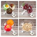 Compact Folding Digital Kitchen Scale, with LCD Display,White. 