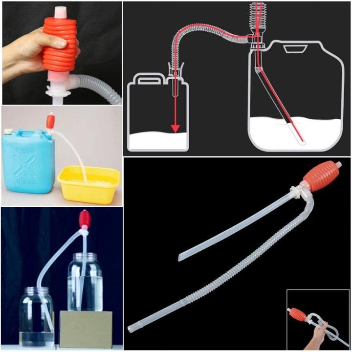 Hand Press Drinking Water Dispenser Pipe / Water Suction Bottle filling Pipe Dispenser / Water Bottles filling Water Suction Pipe/ Aquarium Manual Cleaner Tool Suction Pipe Fish Tank Vacuum Water Change Pump