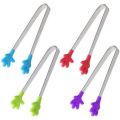 Stainless Steel Silicone Kitchen Mini Tong Clip Salad Pliers Kitchenware Mini Tongs Dessert Tongs Food Tongs Ice Cube Tong Cake Tong. 