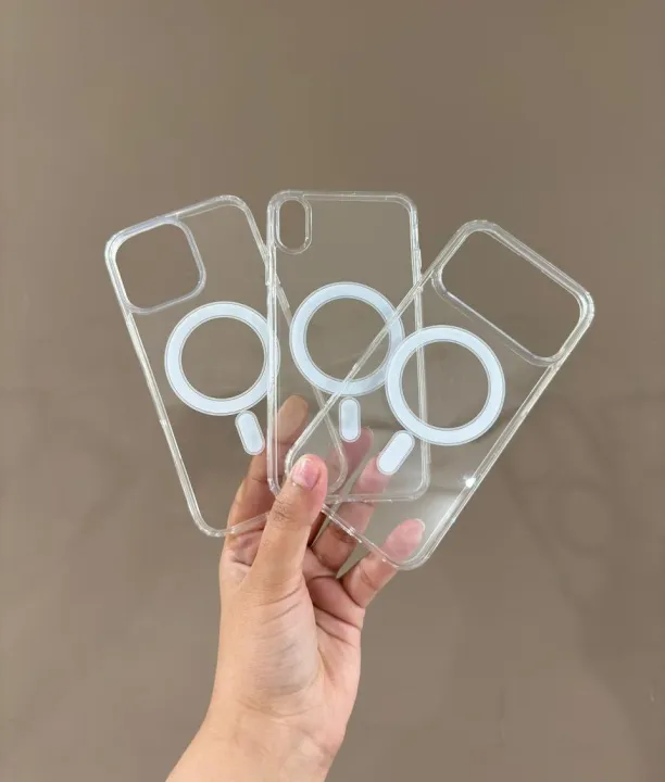 iPhone%207,%20X/XS%20to%2017%20Pro%20Max%20Magnetic%20MagSafe%20Compatible%20TPU%20Case%20%7C%20Transparent%20Shockproof%20Protector%20-%20Image%202