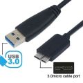 Data Transfer Cable USB 3.0 Type A Male To Micro B Male Data Cable For External Hard Drive Cable 3ft. 