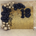 Shimmer Wall Backdrop Decorations Panel | Wedding, Birthday, Anniversary, Engagement & Bridal Shower Party Decor Panel (Champagne). 
