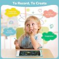 Original Imported LCD Writing Tablet and drawing tablet with multicolor writing Electronic Slate E-writer Digital Memo Pad Erasable Writing Board Learning Toys And Gadgets For Educational And Daily Life Routine Notebook Purpose for kids - 8.5 Inch. 