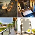 LED Vanity Lights, Hollywood Style LED Vanity Mirror Lights Makeup Light Kit with 10 Dimmable Light Bulbs & Adjustable Length USB Power Supply Plug in Lighting Fixture Strip for Makeup Dressing Table. 
