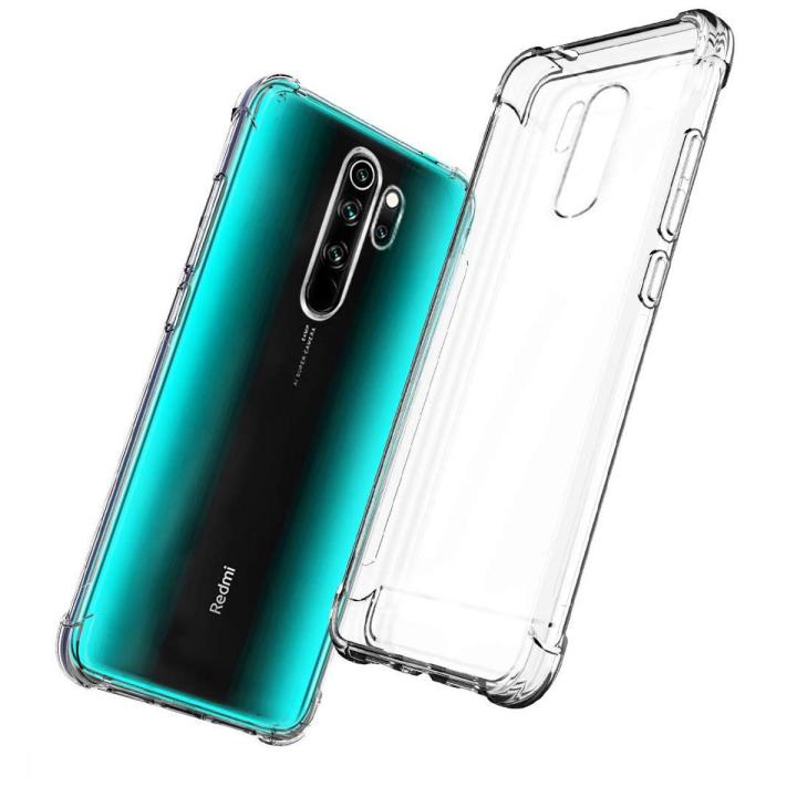 Xiaomi Redmi Note 8 Pro Shockproof Armor Case Transparent Slim TPU Back Cover