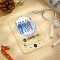 Spotify Acrylic Keychain |  Concave Craft | Spotify Keychain |  Spotify Keychain | Music Keychain | Personalized Keychain | Custom Keychain | Keychain for Women | Bag Keychain | Light Keychain | Acrylic Keychain | Gift Keychain. 