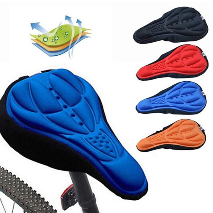 New Bicycle Silicone 3D Gel Saddle Seat Cover Pad Padded Soft