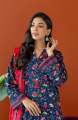 Orient Unstitched 3 Piece Printed Khaddar Shirt , Khaddar Pant And Khaddar Dupatta For Woman and Girls - Colour: Blue -Design code: OTL-23-333/U BLUE - Collection: Orient Winter Vol. I 2023 - Collection: Winter Vol. I 2023. 