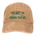 Pure Color Dad Hats Fish Want Me Women Fear Me Meme Classic Women's Hat Sun Visor Baseball Caps Peaked Cap Homesickneisi. 