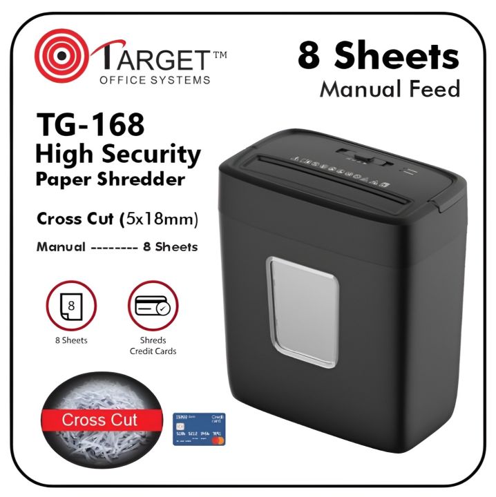 Target paper shredder tg-168 (8 sheets)