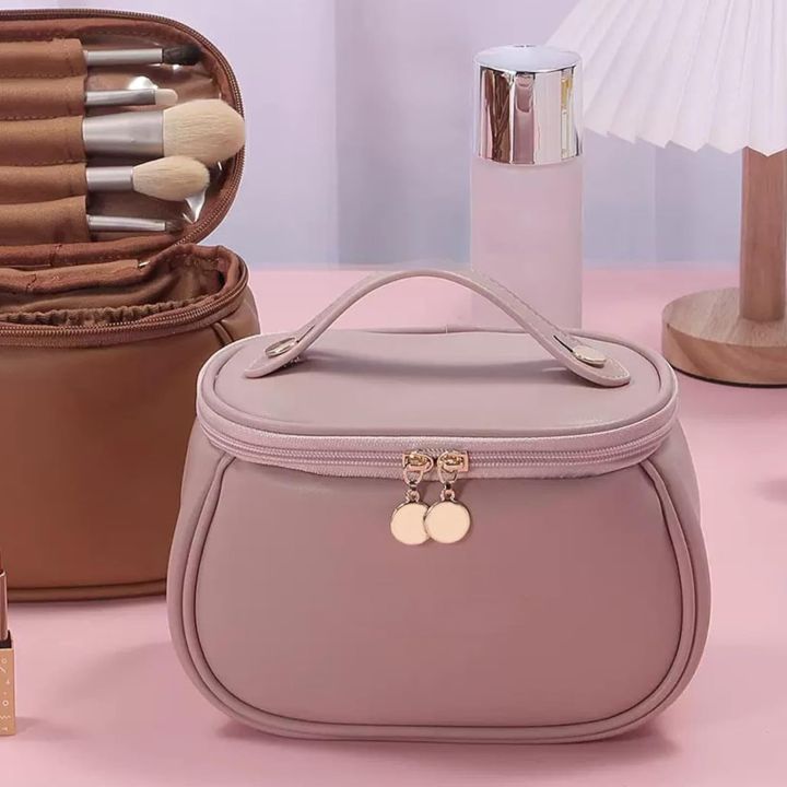 Multifunctional%20Portable%20Large%20Capacity%20Travel%20Cosmetic%20Bag%20Makeup%20Organizer%20Bag%20Storage%20Makeup%20Bag%20Waterproof%20PU%20Leather%20Travel%20Toiletry%20Bag%20for%20Women%20-%20Multi%20-%20Image%202