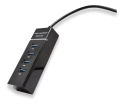 USB 3.0 Hub 4 Ports Extension for Mobile Gaming PC Laptop ~ Super-fast 4 port USB Hub 3.0 Multi Splitter Adapter Extender for Windows / MacBook / Android / PS4 / Phone / Tablet / Computer / Keyboard & Mouse. 