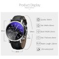 Male Business Watch Quartz Watch PU Men's Watch Luminous Wristwatch. 