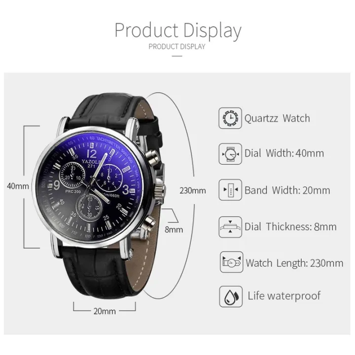 Male%20Business%20Watch%20Quartz%20Watch%20PU%20Men's%20Watch%20Luminous%20Wristwatch%20-%20Image%207