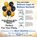 Birthday Decoration Kit Banner Black And Golden Metalic Balloons Set For Birthday Decoration|| Decorative Items for Birthday Style 2. 