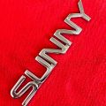 Nissan sunny emblem chrome plastic 6.5 inches 01 pc. 