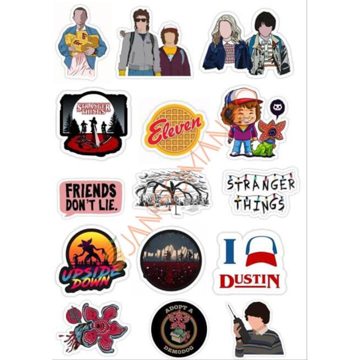 10 Pcs Stranger Things Tv Series Stickers Pack For Laptop, Desk Notebook Mobile covers DIY Stickers - JangoMango Store