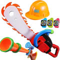 Bald head strong toy chainsaw 2-7 years old children's toys light music projection toycutting trees and logging according to toys. 
