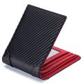 RFID Men's Wallet Ultra Thin Man Carbon Fiber Wallets Microfiber Slim Bank Credit Card Holder For Male Short Purse. 
