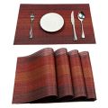 Table Mats Set of 6 Dining Table Place Mats Washable Placemats Non-Slip Heat Resistant. 