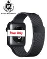41mm / 40mm / 38mm Milanese loop Strap for Apple Watch Series 1 / 2 / 3 / 4 / 5 / 6 / 7 & Smart - Stainless Steel Band Bracelet for iWatch - Silver - Black. 