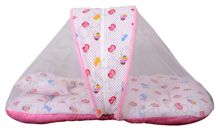 Newborn%20Baby%20Bed%20Set%20Gadda%20with%20Mosquito%20Net%20%E2%80%93%20Multicolor%20-%20Image%202