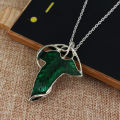Jewelry Ladies Gift Pendant Necklace Hobie 1 Piece Vintage Green Leaf Man Lord of the Rings Elf Pendant Chain Necklace. 