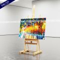 Gift City Presents Street Light View Canvas Painting with Frame Wall Art for Home Decor Multiple Sizes. 