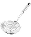 Stainless Steel Chalni /Deep Fry Strainer Diameter-17 cm & 40 cm Long Fry Pakora Strainer Stainless Steel Large Size Spider Shape. 