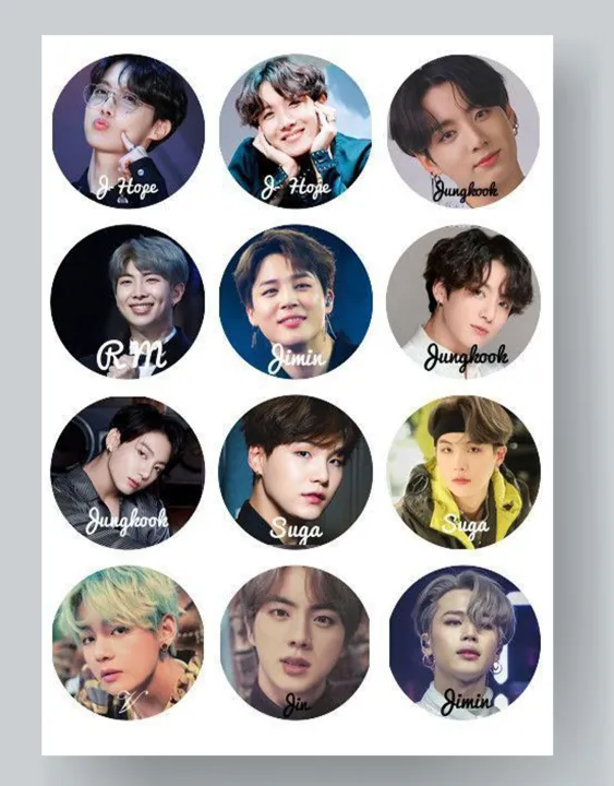BTS%20all%20member%20sticker%20sheet%20uncut%20bangtan%20boys%20kpop%20Stickers%20-%20Image%205