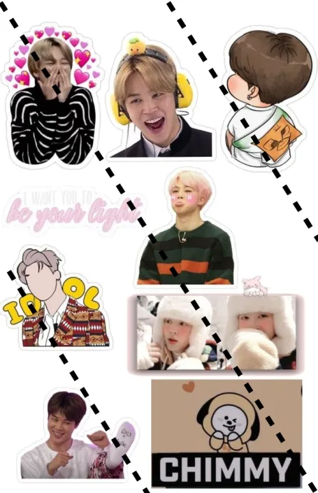 KPOP%20BTS%20JIMIN%20sticker%20bt21%20stickers%20bangtan%20boys%20bts%20jimin%20uncut%20stickers%20(%20but%204%20get%201%20free)%20-%20Image%202