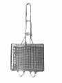Fish Grill Bar B Q Stainless Steel Hand Grill Small Chicken Grill Steel Wire With Wooden Handle. 