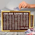 100,000 PKR Wooden Money Saving Box | Cash Challenge Tracker | Budget Savings Organizer for Kids & Adults I Money Box I Money Saving Box I Saving Box I Umrah saving box Saving | Money Box I 100000 Saving Box. 