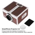 Second-generation Mini DIY Home Portable Smart Mobile Phone Projector Home Cinema. 
