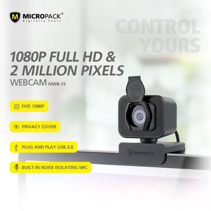 Micropack%20MWB-15%20Pro%20Stream%20Webcam%201080p%2030fps%2090d%20FOV%20Mono%20Mic%20With%20Privacy%20Cover%20-%20Image%205