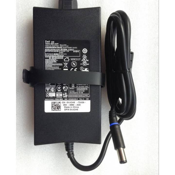 130W 19.5V 6.67A Adapter Charger for  XPS 15 9560 Laptop & Power Cord SLIM