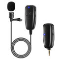Wireless Microphone Lavalier Lapel Microphone Interview Microphone for iPhone Android Phone iPad DSLR PC Laptop Youtube Live. 