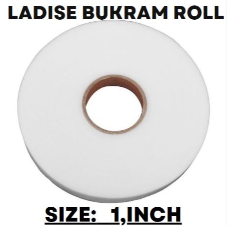 Ladise Fabric Women Buckram (1" inch width) 100 yards Roll | Ladies soft cheepi | Ladies One Side Fusing Tape  Chepi Fusing Paper Bukram Sheet for cloth high Quality