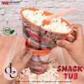 Snack Tub Bowl with Attached Tumbler / Beverage Glass Snack & Sip Combo For Picnic, Birthday Party, Enjoy Watching Movies, Gift for Kids & Everyday Use, BPA Free, Various Attractive Designs - Dua's Closet. 