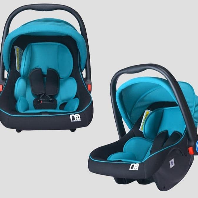 Mothercare Carry Cot & Car Seat Blue & Blue