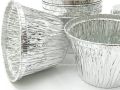Cup Cake Mold With Silver Foil Mini Disposable Muffin Baking Cup 36 Pcs. 