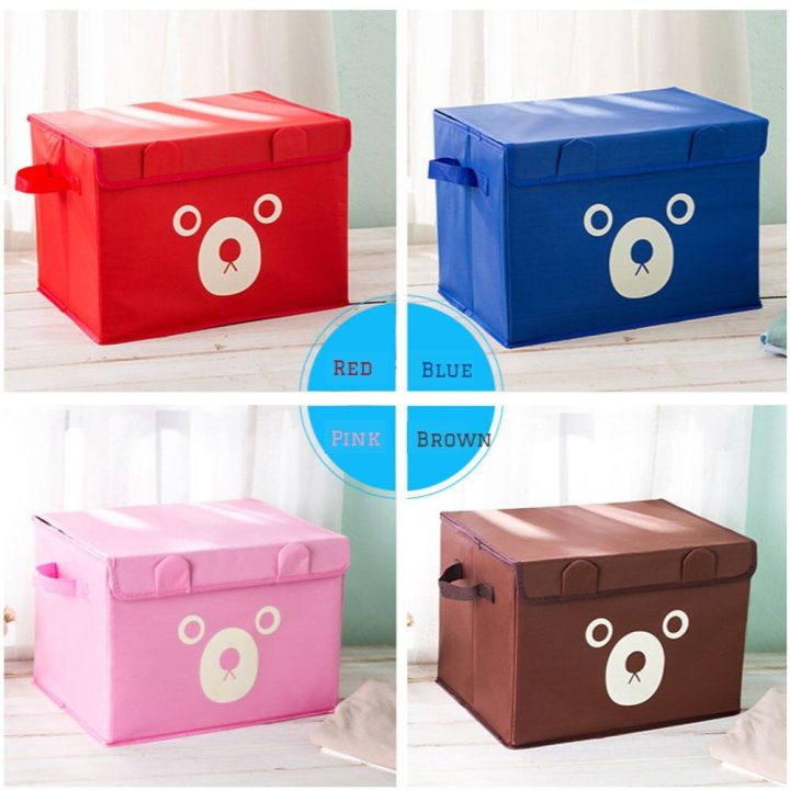 Panda Design Folding Storage Bins Quilt Basket Kid Toys Organizer Storage Boxes Cabinet Wardrobe Storage Bags 1 Piece