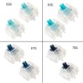 5 Pins Blue Axis Zealios Zilent V2 Switches For Mechanical Keyboard Tactile Axis 62G 65G 67G 78G Durable 2Pcs. 