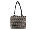 Women's Embroidery Handbag - Black. 