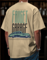 Printed Oversized Drop Shoulder skin T-Shirt for Men | Glitzo “Fauget Fashion Car” Printed Streetwear Tee | Trendy Summer Loose Fit. 