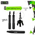 2PCS - ICON 8 Feet Lighting Stand I7861 Heavy Duty For Professional Use Strobes Ad600. 
